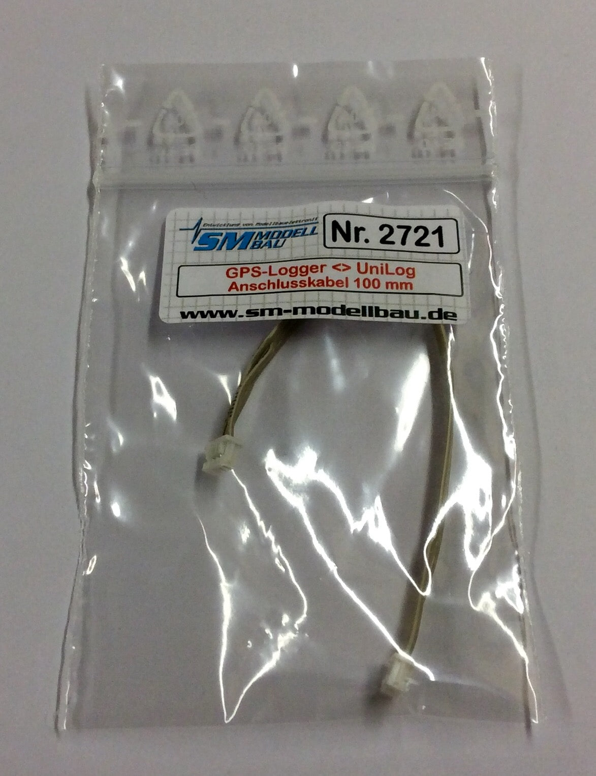 SM ModellBau Interconnection Cable 100mm Unisens-E to GPS Logger 2 1-Pack