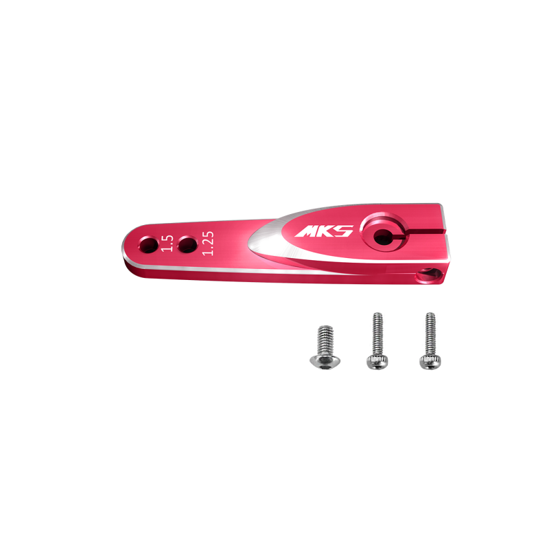 MKS Metal Single Horn 6mm Shaft 1.25in 1.5in M3