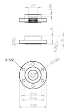 MKS Metal Servo Hub Package 6mm