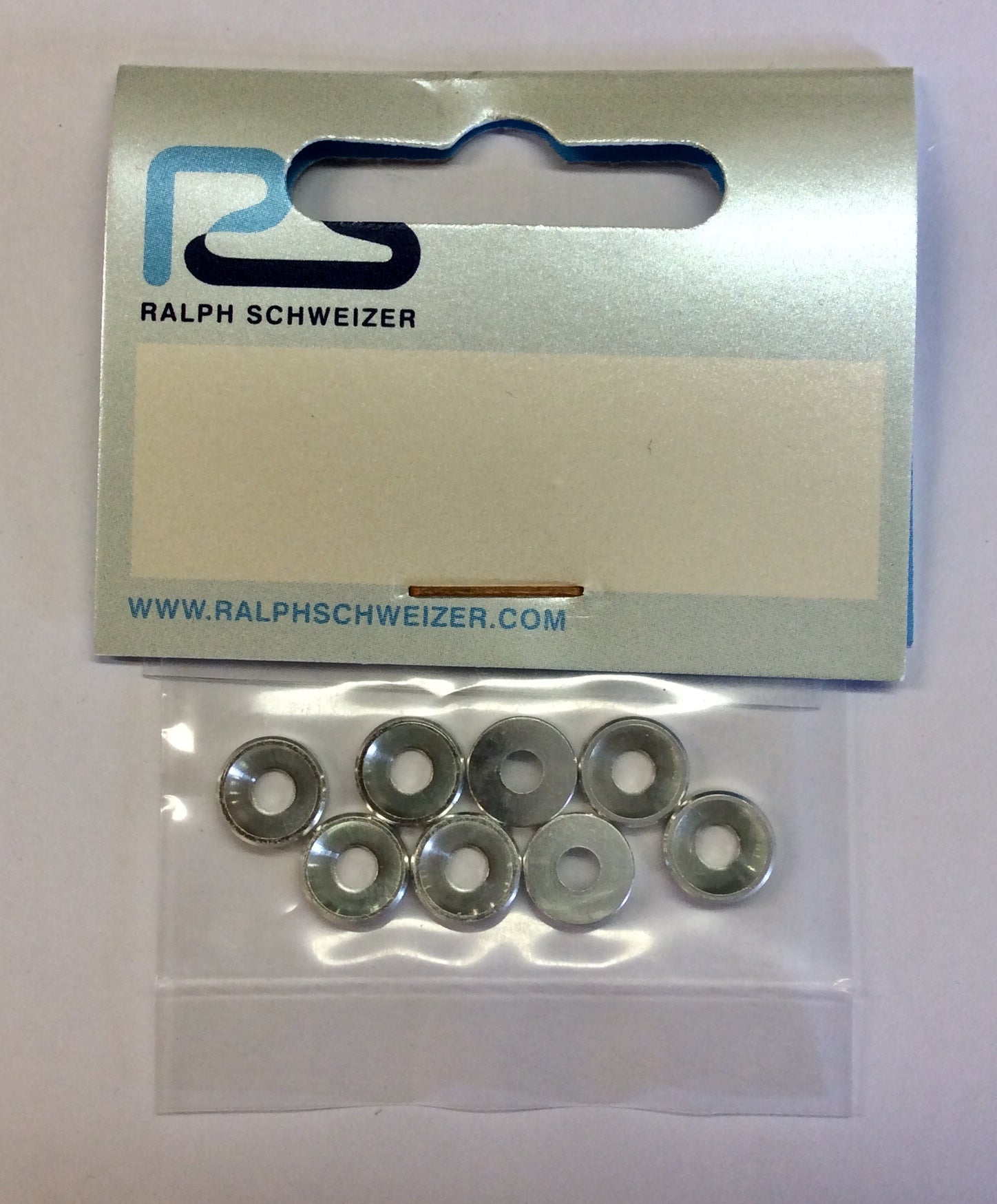 Ralph Schweizer Modeltechnic M3 Aluminium Countersunk Washers Black 8-Pack