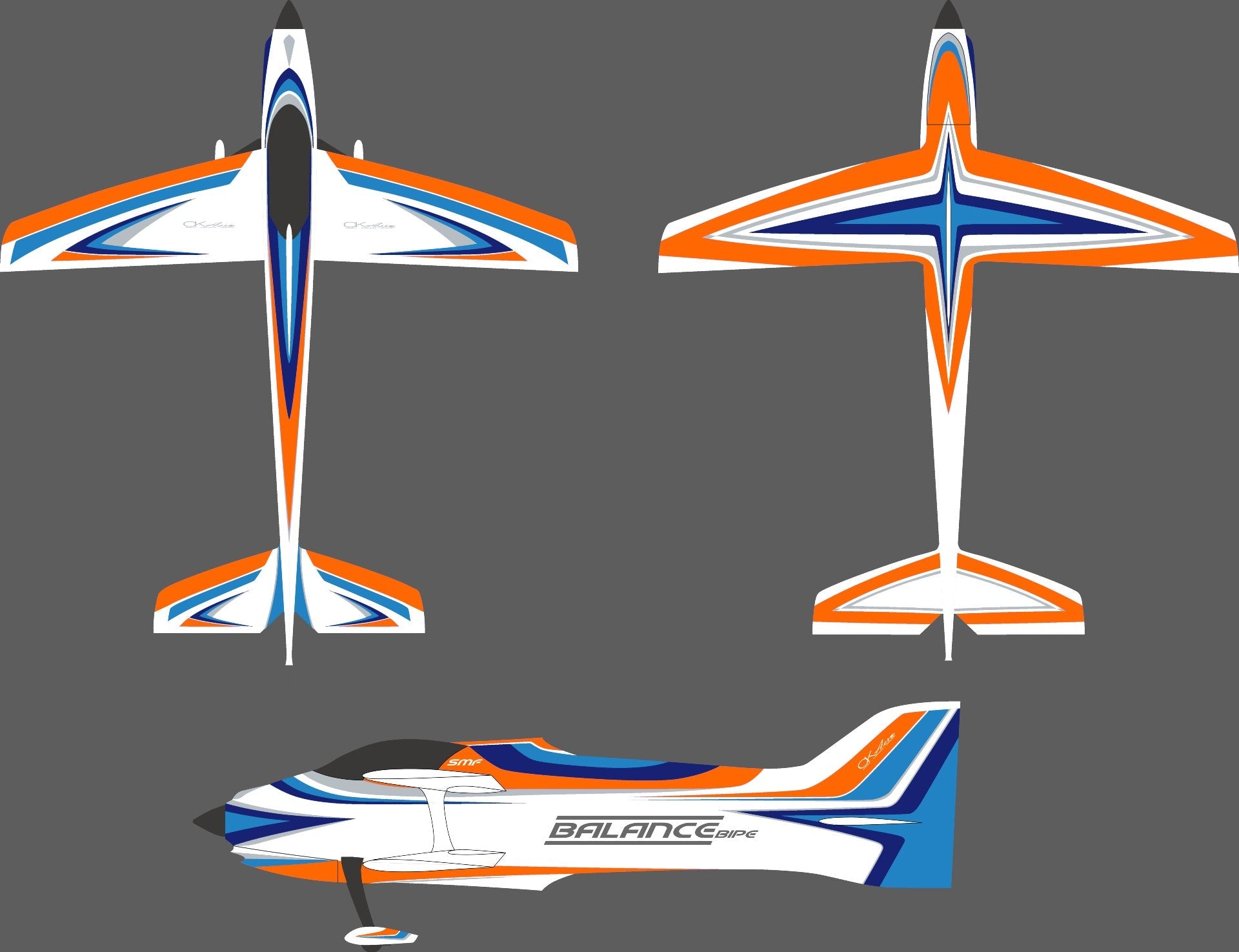 CKAero Balance Bipe by Chip Hyde Airplane Kit 1-Pack