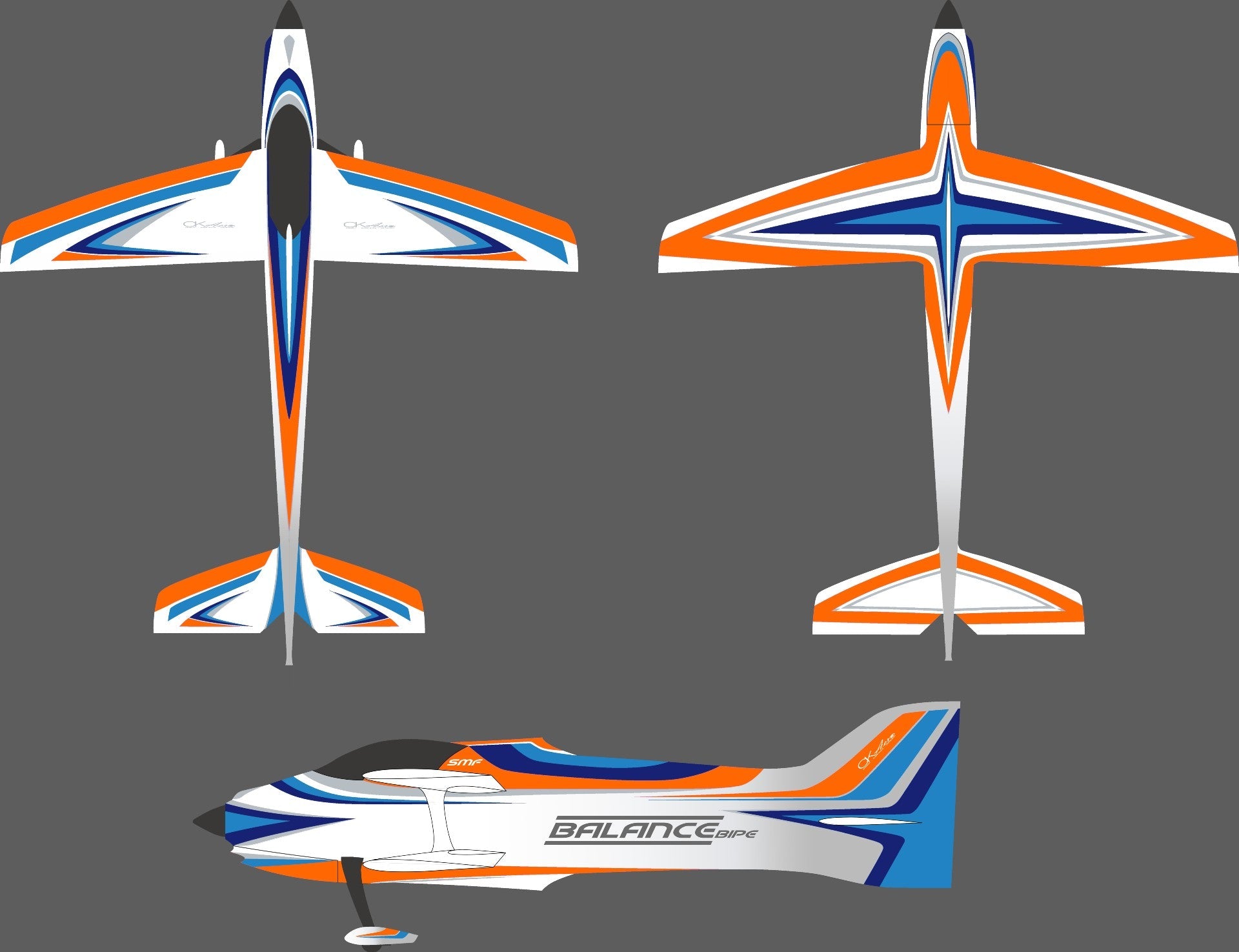 CKAero Balance Bipe by Chip Hyde Airplane Kit 1-Pack