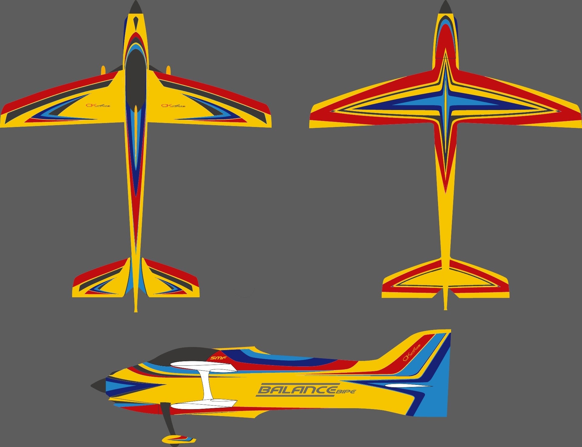 CKAero Balance Bipe by Chip Hyde Airplane Kit 1-Pack