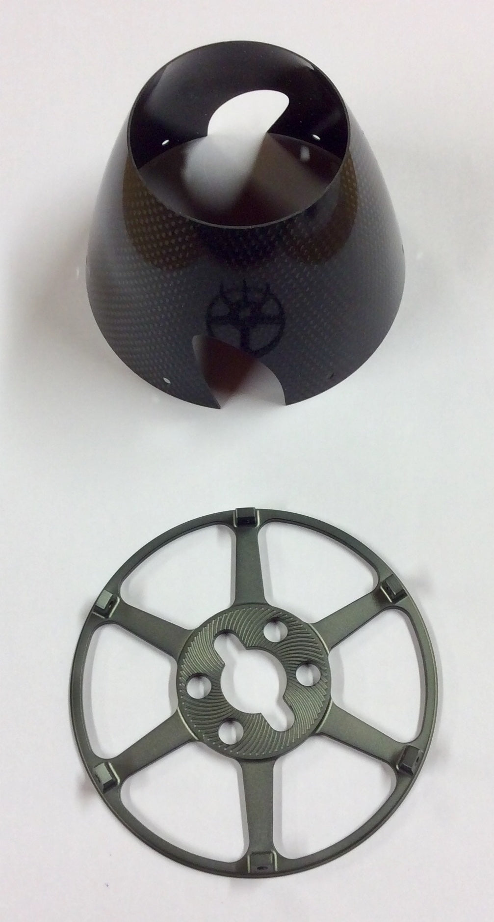 Falcon 89mm CRS Spinner Set Carbon Black
