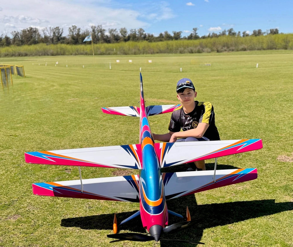 CA Model Voyager Bipe ARF, front view showing both wings and struts