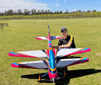 CA Model Voyager Bipe ARF, front view showing both wings and struts
