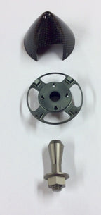 Falcon 89mm CRS Spinner Set Carbon Black