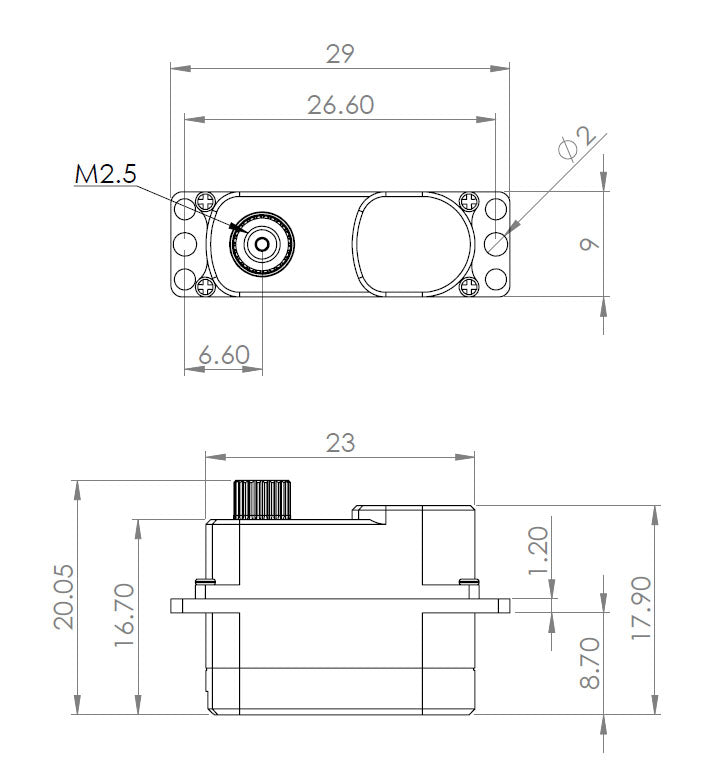 MKS HV75K Micro Servo 7.4g Coreless Metal Gear