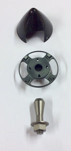 Falcon 85mm CRS Spinner Set Carbon Black