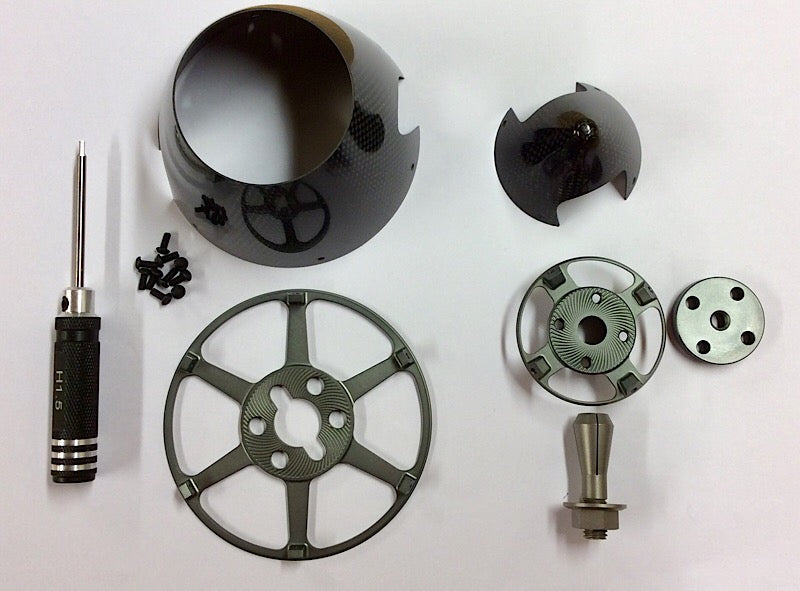 Falcon 82mm CRS Spinner Set Carbon Black