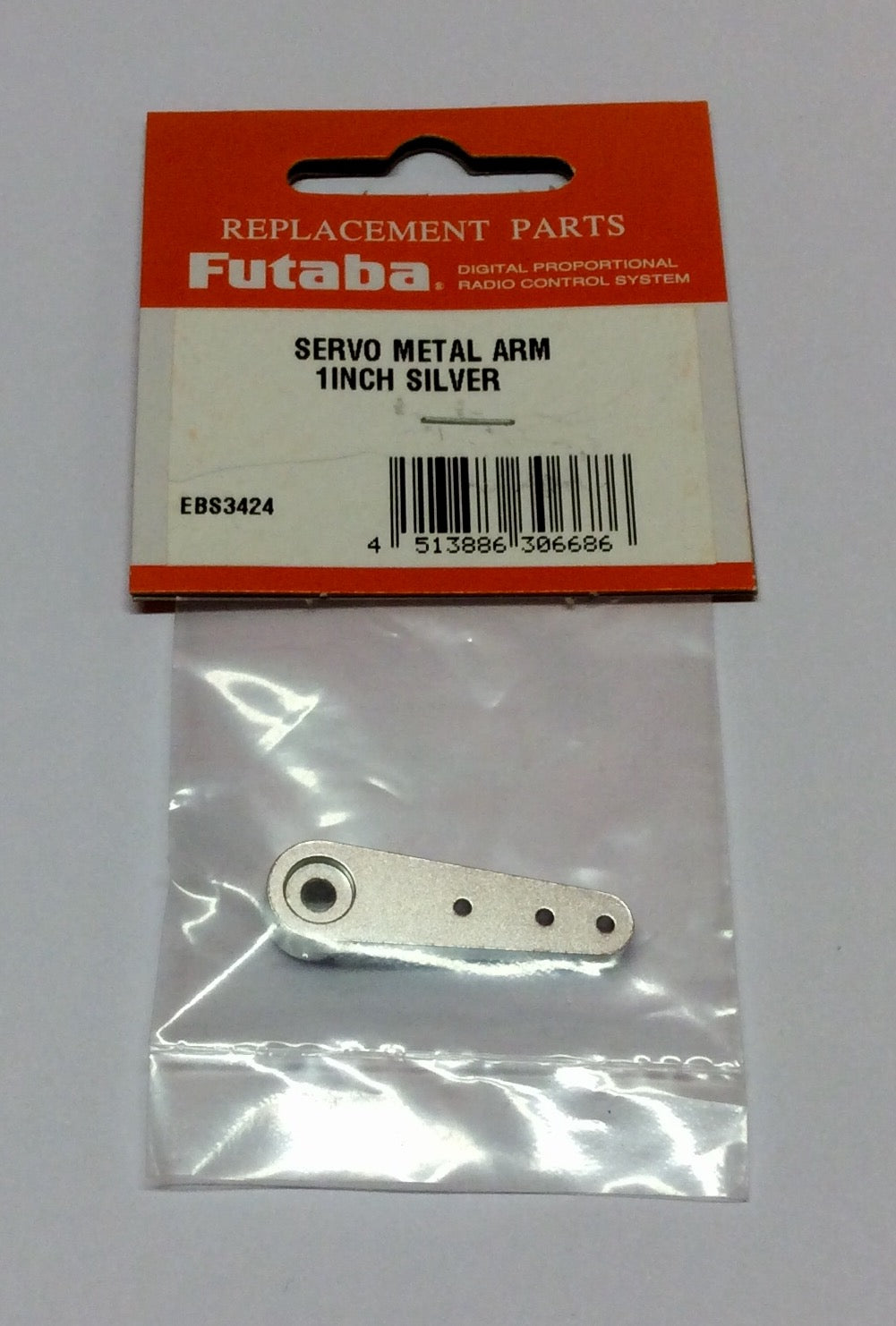 Futaba Aluminium Servo Arm 1" 25mm Silver