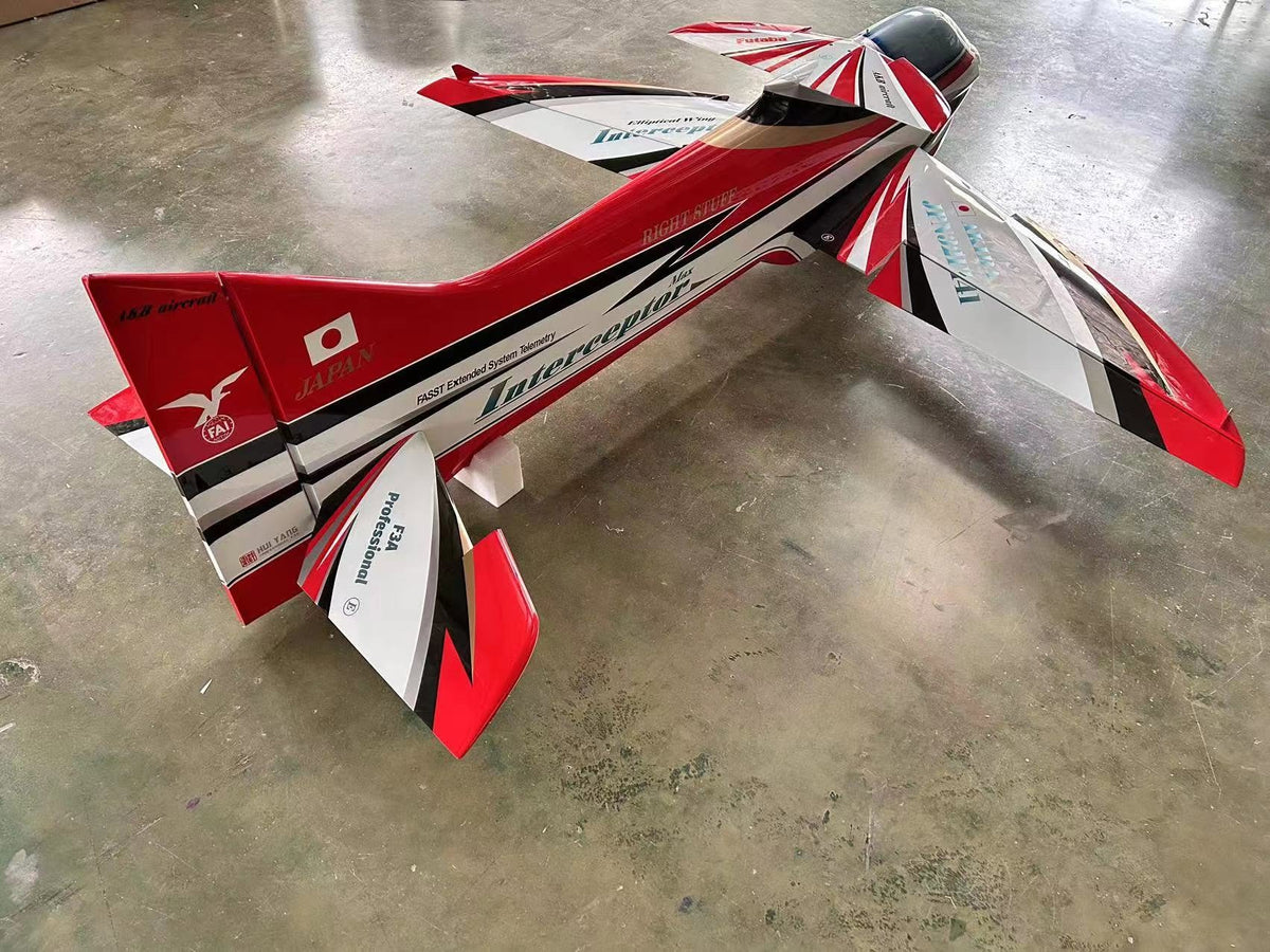 Hui Yang Interceptor MAX from behind the tail, showing the fin, rudder and 1900 mm elliptical wing