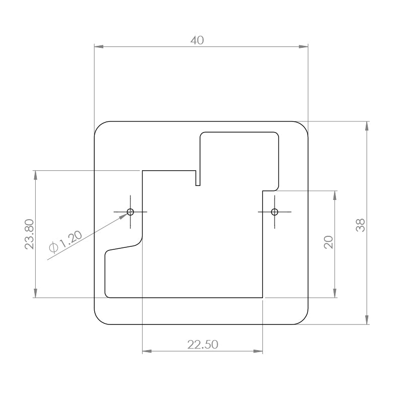 MKS Servos HV6110 Wood Mounting Frames 2-Pack