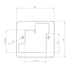 MKS Servos HV6110 Wood Mounting Frames 2-Pack