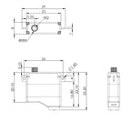 MKS HV6120 High Torque Digital Servo 11g Coreless Motor CNC Aluminum