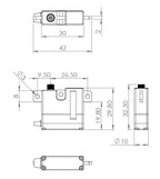 MKS HV6130 High Torque Digital Servo 23g Coreless Motor