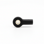Precision Aero Products 2.5mm dual axis ball end, side view, ceramic ball with 2mm through hole