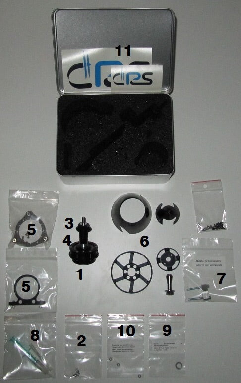 Ralph Schweizer Modeltechnic CRS & Hacker C54-3D L 85mm Spinner Combo