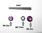 Ralph Schweizer Modeltechnic 4mm Titanium Axles Purple 1-Pack
