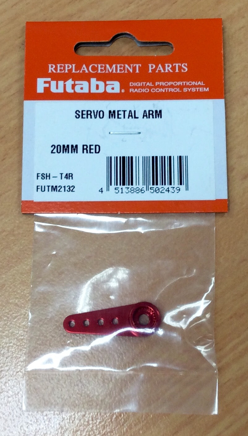 Futaba 20mm Aluminium Servo Arm Red