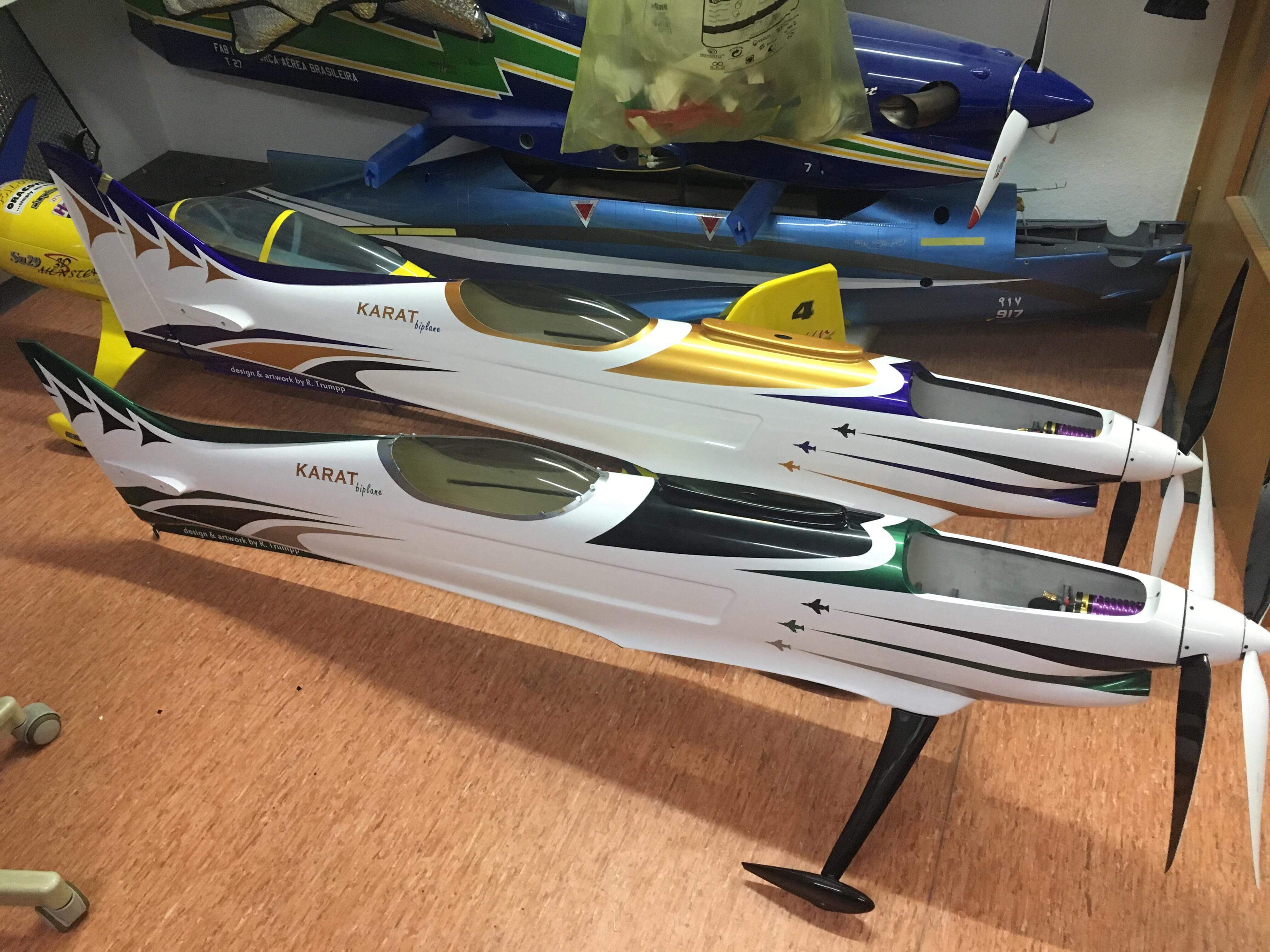 Robin Trumpp KARAT Bipe RC Airplane 1750mm