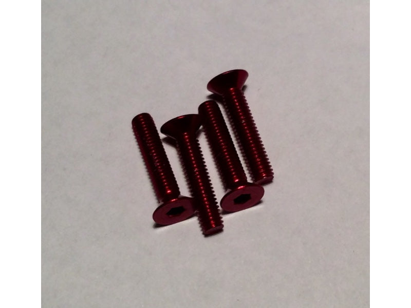 Ralph Schweizer Modeltechnic M3 x 15mm Aluminium Countersunk Head Screws 4-Pack