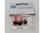 Ralph Schweizer Modeltechnic M4 Aluminium Lock Nut Red 5-Pack