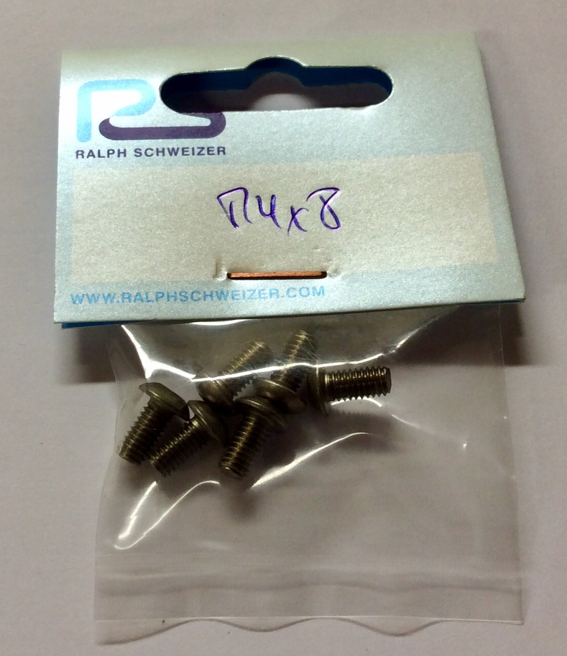 Ralph Schweizer Modeltechnic M4 x 8mm Titanium Button Head Screws 6-Pack