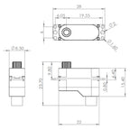 MKS DS65K Micro Servo 6.5g 0.22oz 22x8.5x15mm