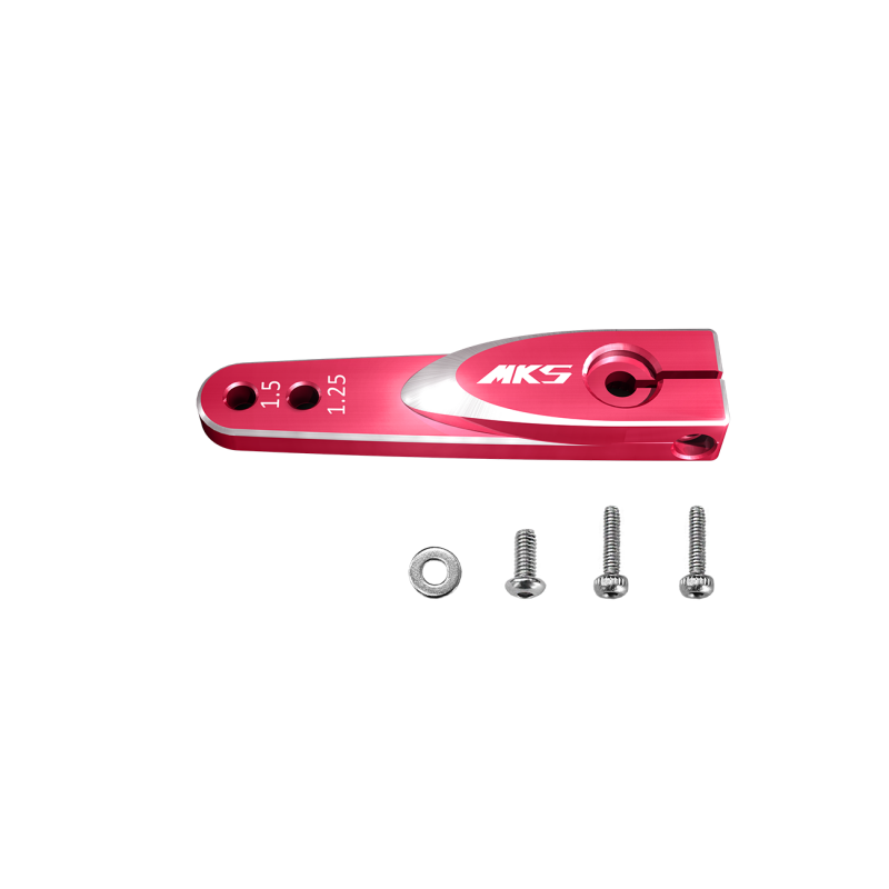 MKS Metal Servo Horn Package 6mm Shaft 1.25in 1.5in M3