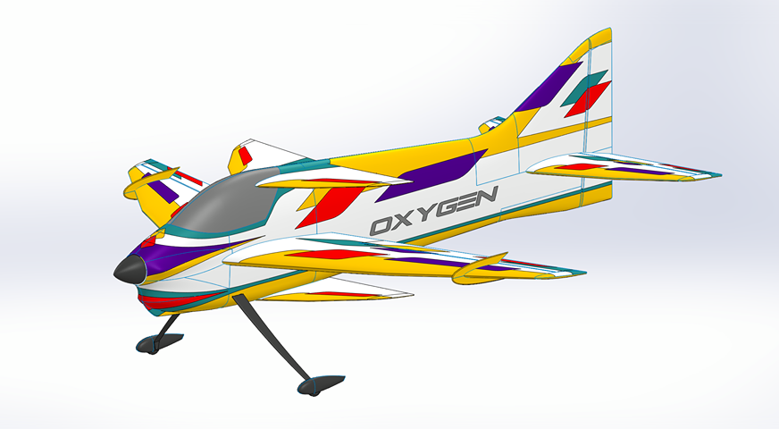 Oxygen EP 1770mm Wingspan F3A RC Airplane by Arnaud Poyet