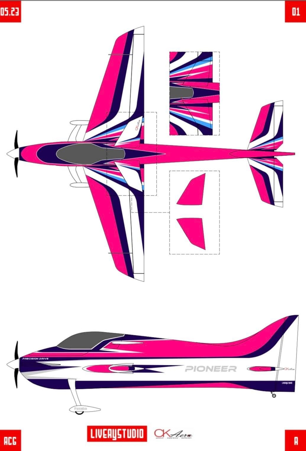 CK Aero Pioneer 2 Metre Full Composite RC Airplane