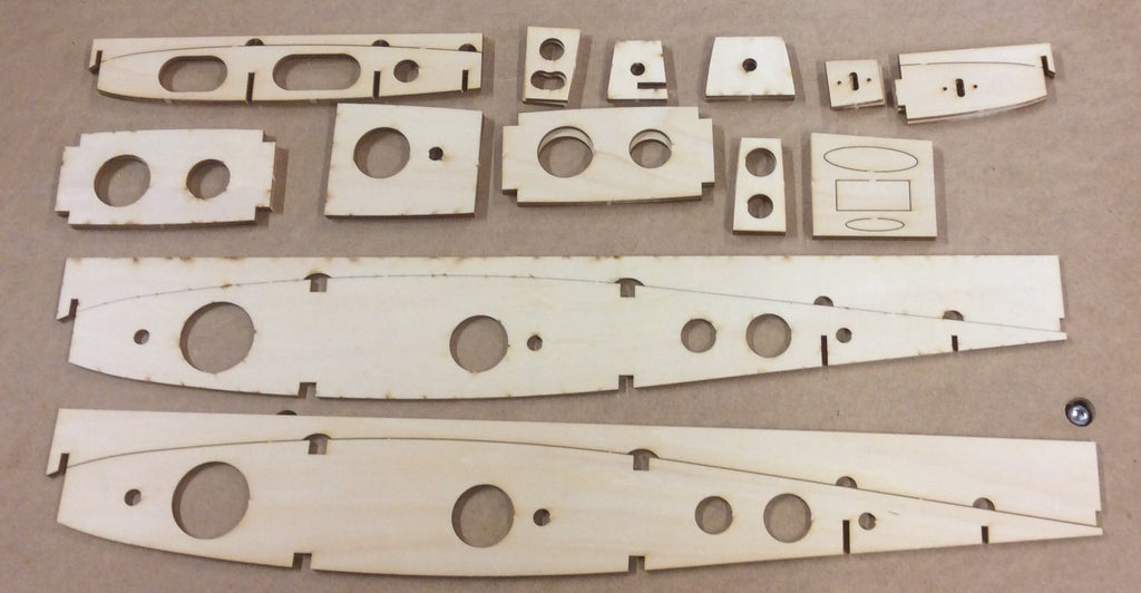 Precision Aero Products Allure Short Built-Up Wing/Stab Kit