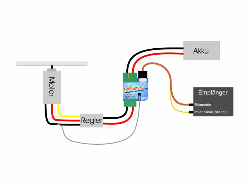 SM ModellBau Unisens-E Telemetry Sensor XT90 1-Pack